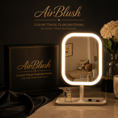 AirBlush LuxeGlow Mirror™ | Premium LED Vanity Mirror