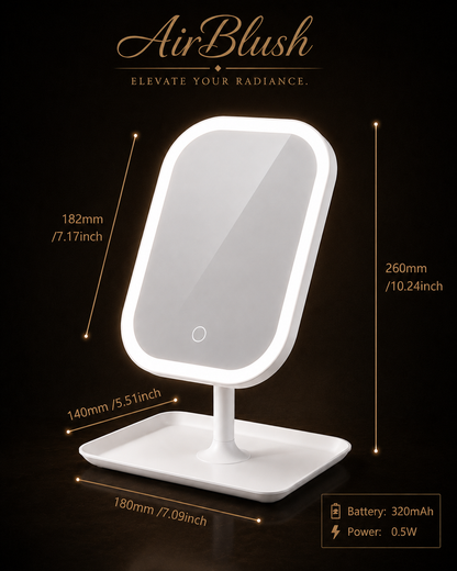 AirBlush LuxeGlow Mirror™ | Premium LED Vanity Mirror